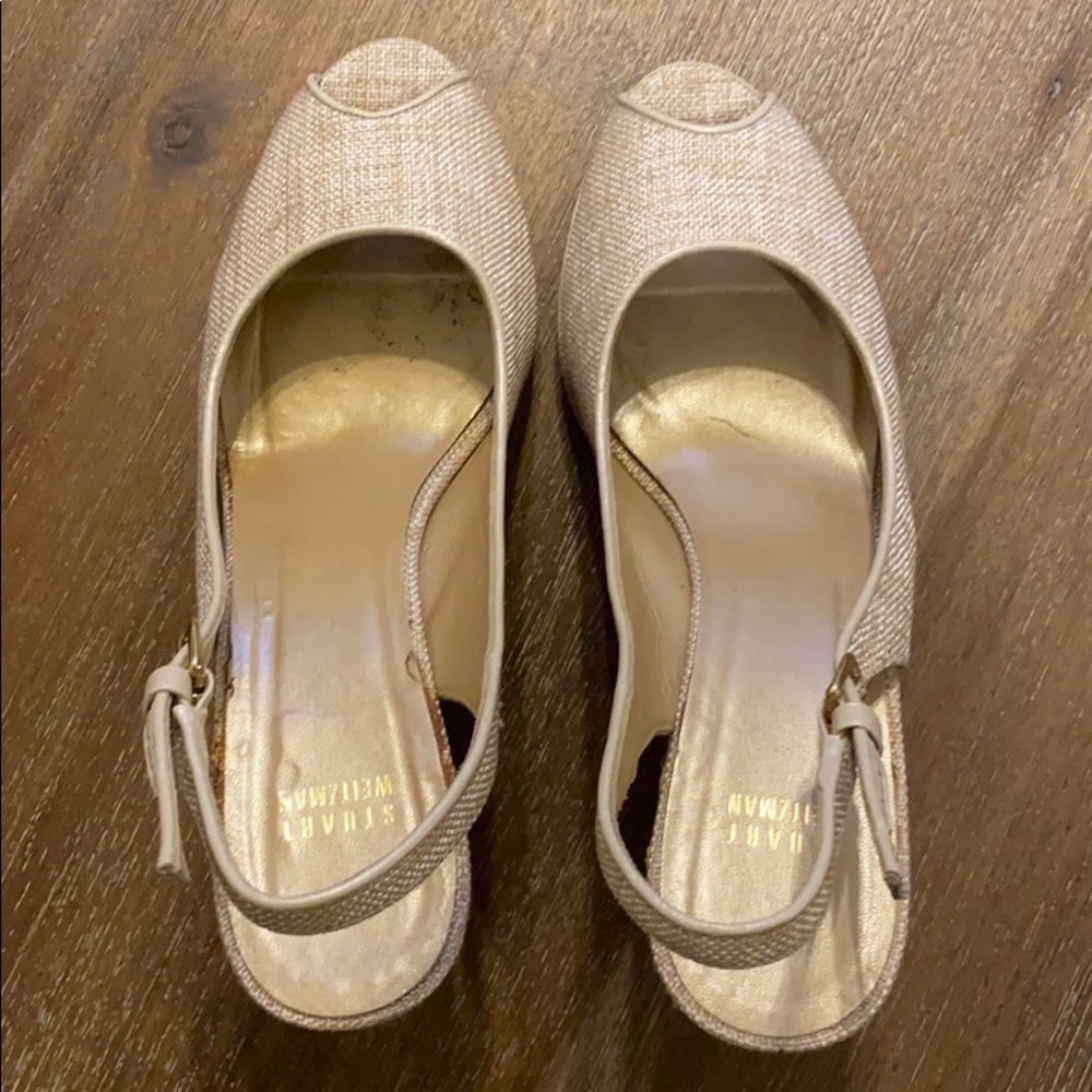 Stuart Weitzman Worn Once Wedge Linen Type - image 5